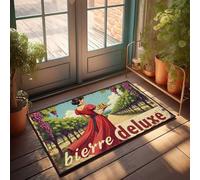 Paillasson d'extérieur drôle vintage vin pays bierre de luxe poster paillasson chambre trucs décoration d'automne extérieur (65 x 90 cm)