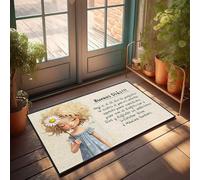 Paillasson d'extérieur « Good Morning : A Perfect Day To Dress Up As God And Enjoy His Bles », tapis de cuisine, cadeau pour mari (50 x 80 cm)