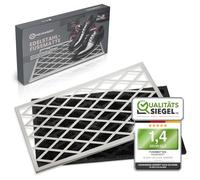 Paillasson d'extérieur Heimwert en acier inoxydable - Cadre amovible - Tapis anti-saleté en caoutchouc - Facile à nettoyer