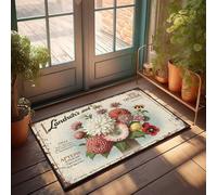 Paillasson d'extérieur Landreth'S Seed Catalogue : une collection florale vintage Paillasson Homme Stuff Man Cave Meubles (50 x 80 cm)