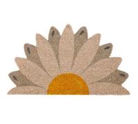 Paillasson d'extérieur ""Margarita"" en noix de coco avec support antidérapant en PVC. Dimensions: 70 cm x 40 cm x 1,5 cm - FISURA