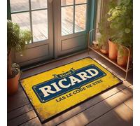 Paillasson d'extérieur Ricard : le code de la force à chaque gorgée - Paillasson d'hiver - Tapis de bienvenue pour porche (50 x 80 cm)