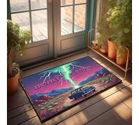 Paillasson d'extérieur Tempête du désert : un voyage tonnerre à travers l'Ouest sauvage Décoration pour intérieur de chaussures amusantes (40 x 60 cm)