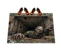 Paillasson d'Halloween antidérapant avec illusion optique pour fêtes