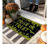 Paillasson d'Halloween, motif goutte à goutte pour intérieur et extérieur, décoration d'automne, tapis de bienvenue en caoutchouc imperméable, antidérapant, facile à nettoyer, 73,6 x 43,2 cm