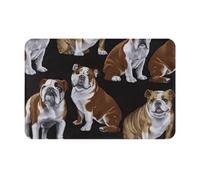 Paillasson d'intérieur avec imprimé bouledogues anglais - Tapis lavable