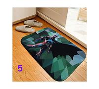 Paillasson d'intérieur Batman Wonder Woman - 38,1 x 58,4 cm - Tapis antidérapant pour porte d'entrée, sol, paillasson, tapis d'entrée, chaussures, grattoir