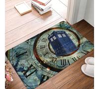 Paillasson Docteur Who Police Box Souris Résistant Tapis Entree Antidérapant Paillasson D'Entree pour Maison Salle De Bain Jardin 60X40Cm