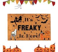 Paillasson drôle d'Halloween, paillasson porte d'entrée d'Halloween - tapis de Noël | Paillasson antidérapant pour Halloween Spooky Indoor Outdoor Home Front Portico Tapis Tapis pour la décoration