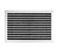 Paillasson en aluminium Optimum Mat Anti-rouilles/résistant aux UV Avec brosses 39 x 60 cm