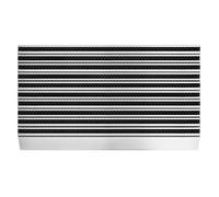 Paillasson en aluminium Profi Brush slim Extra plat Avec brosses 50 x 80 cm