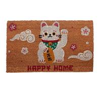 Paillasson en Fibre de Coco Maneki Neko - Chat Porte Bonheur