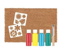 Kids In The Garden - Paillasson en fibres de coco à personnaliser DIY Fleurs Multicolore