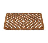 Paillasson en Fibres de Coco Naturelles 40x60 cm - Tapis d'Entrée avec Armature en Acier Galvanisé - Gratte-Pieds Anti-Boue et Anti-Saleté - Tapis Brosse Intérieur/Extérieur