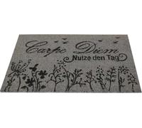 Paillasson en noix de coco - 40x60 cm Carpe Diem gris