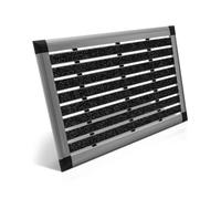 BOMOE paillasson Aluminium Porte Principale résistant à la Pluie | 50x80cm bleu-gris métallisé collecteur de saleté intérieur gratte-chaussures essuie-pieds entrée tapis extérieur AluGant