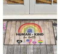 paillasson Exterieur Entree Arc-en-Ciel - LGBT, Humanité Soyez Les Deux Paillasson