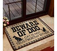 paillasson Exterieur Entree Attention, Le paillasson Dog Cat n'est Pas fiable Non Plus.
