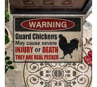 paillasson Exterieur Entree Attention ! Les Poulets de Garde Peuvent Causer des blessures Graves, voire mortelles. Ce sont de Vrais paillassons à Pics.