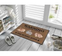 paillasson Exterieur Entree Attention ! Vous entrez Maintenant dans la Zone des Lapins. Paillasson