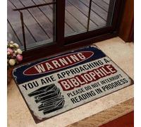 paillasson Exterieur Entree Avertissement : Vous Vous approchez d'un paillasson de Bibliophile