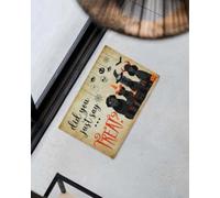 paillasson Exterieur Entree Avez-Vous Vraiment Dit « friandises » ? Paillasson d'halloween pour Chiens rigolos.