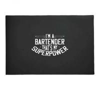paillasson Exterieur Entree Barman, Je suis Barman, C'est Mon Super-Pouvoir, paillasson