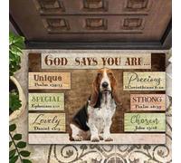 paillasson Exterieur Entree Basset Hound Dieu Dit Que tu ES Un paillasson