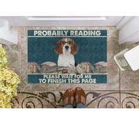 paillasson Exterieur Entree Beagle - Probablement en Train de Lire « Veuillez Patienter jusqu'à ce Que Je finisse Cette Page » Paillasson