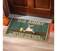 paillasson Exterieur Entree Berger Allemand, dégagez sauf si Vous Avez de la bière et des friandises pour Chien.