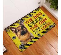 paillasson Exterieur Entree Berger Allemand. Le Chien est là pour Te dire Que tu ES là. Tapis de Porte à Base en Caoutchouc.