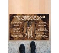 paillasson Exterieur Entree Berger Allemand, Lors de Votre Visite chez Moi, Veuillez Penser au paillasson.