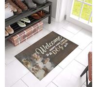 paillasson Exterieur Entree Berger Australien - Bienvenue ! J'espère Que Vous Aimez Les Poils de Chien ! Paillasson