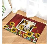 paillasson Exterieur Entree Bétail dans la Grange, Pays des tournesols, paillasson de Bienvenue Facile à Nettoyer