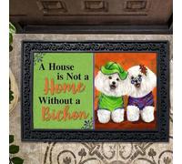 paillasson Exterieur Entree Bichon Frisé Aloha House n'est Pas Un paillasson
