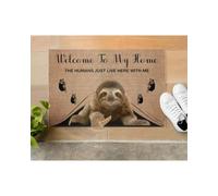 paillasson Exterieur Entree Bienvenue chez Moi ! Ici, Les Humains vivent, avec Un paillasson Paresseux.