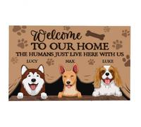 paillasson Exterieur Entree Bienvenue chez Notre Chien ! Paillasson personnalisé