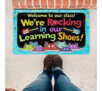 paillasson Exterieur Entree Bienvenue dans Notre Classe ! on est prêts à Apprendre ! Paillasson d'intérieur et d'extérieur