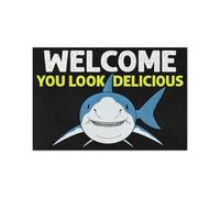 paillasson Exterieur Entree Bienvenue Requin, tu as l'air délicieux paillasson