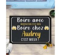 paillasson Exterieur Entree Boire avec Moderation C'est Bien Boire chez Audrey C'est Mieux Cheer Beer Doormat Doormat