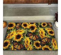 paillasson Exterieur Entree Bonjour Soleil - Paillasson Tournesol