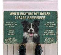 paillasson Exterieur Entree Border Collie Lors de Votre Visite, n'oubliez Pas Le paillasson.
