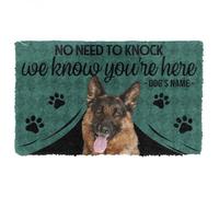 paillasson Exterieur Entree Bouledogue français - on Sait Que Vous êtes là - Paillasson personnalisé avec Votre nom