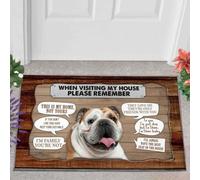 paillasson Exterieur Entree Bulldog 2-1 Paillasson de Visite chez Moi