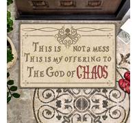 paillasson Exterieur Entree Ceci n'est Pas Un désordre, C'est Mon offrande au Dieu du Chaos. Paillasson
