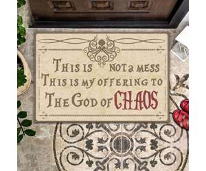 paillasson Exterieur Entree Ceci n'est Pas Un désordre, C'est Mon offrande au Dieu du Chaos. Paillasson