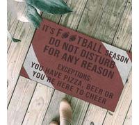 paillasson Exterieur Entree C'est la Saison du Football ! Paillasson de Bienvenue Facile à Nettoyer