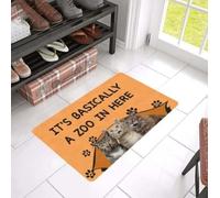 paillasson Exterieur Entree « C'est Un Vrai Zoo Ici ! » Paillasson Chat Rigolo