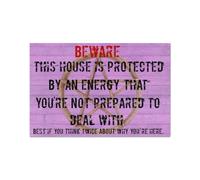 paillasson Exterieur Entree Cette Maison est protégée par Une énergie - Paillasson d'intérieur et d'extérieur de sorcière