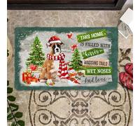 paillasson Exterieur Entree Cette Maison est remplie de Bisous. Paillasson Boxer